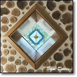 Diamond Window-Arkwood-Leaded Glass 